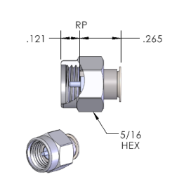 1. SMA Straight Plug (male) RF Connectors